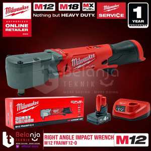[EZM.3501339] Milwaukee Right Angle Impact Wrench 1/2 In M12 FRAIWF12-0 Set 12 V 4Ah