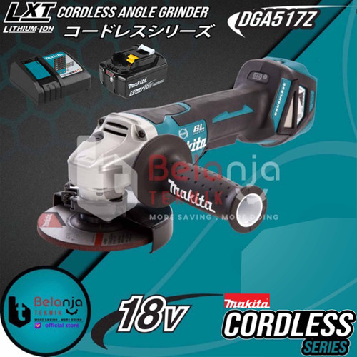 [EZM.3505978] Makita Cordless Angle Grinder DGA517Z Mesin Gerinda Tangan 5" Set 18V