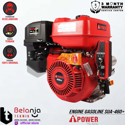 [EZM.3501364] AIPower Engine Gasoline SUA-460 Plus KTT 16 HP Mesin Penggerak Bensin