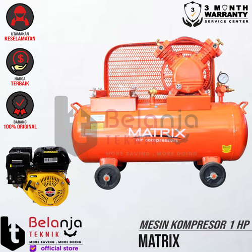 [EZM.3501385] Matrix Mesin Kompresor Angin 1 HP Firman SFE 160 5.5 HP Air Compressor