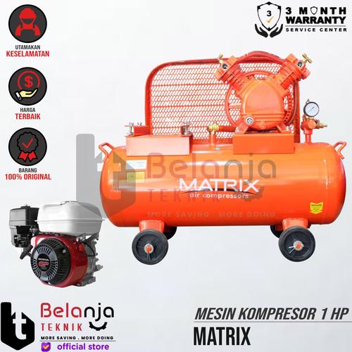 [EZM.3501388] Matrix Mesin Kompresor Angin 1 HP Honda GP 160 5.5 HP Air Compressor