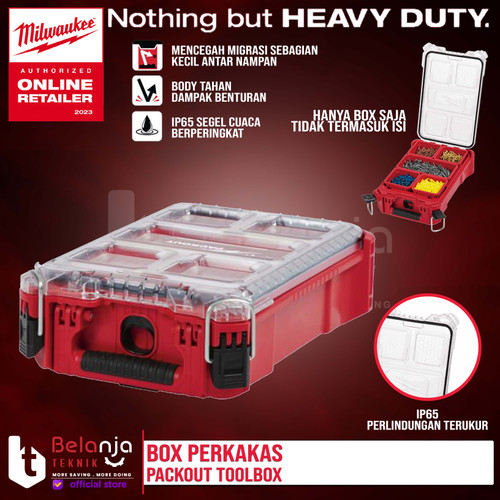 [EZM.3501420] Milwaukee Kotak Perkakas Mata Bor Packout Compact Organizer 48-22-8435