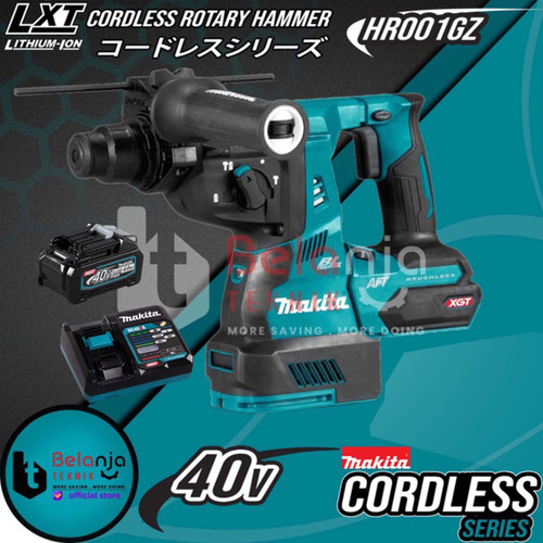 [EZM.3501451] Makita Mesin Bor Beton Baterai HR001GZ Cordless Rotary Hammer Set 40V