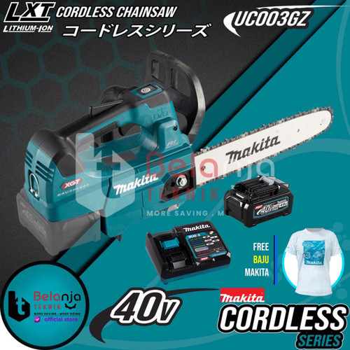 [EZM.3506289] Makita Cordless Chainsaw UC003GZ Gergaji Potong Kayu 12 Inch Set 40V