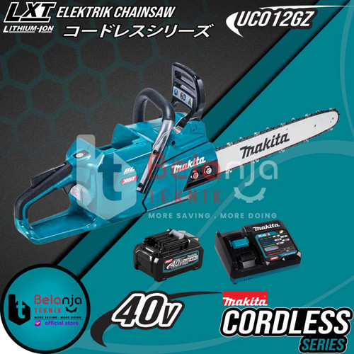 [EZM.3501456] Makita Chainsaw Cordless UC012Z Mesin Gergaji Kayu Baterai Set 40V 4AH