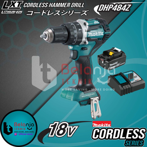 [EZM.3501470] Makita Cordless Hammer Drill DHP484Z Mesin Bor Baterai 18V DHP 484 Set