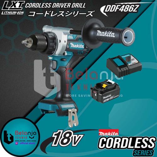 [EZM.3501524] Makita Mesin Bor Obeng Baterai DDF486Z Cordless Driver Drill 18V Set