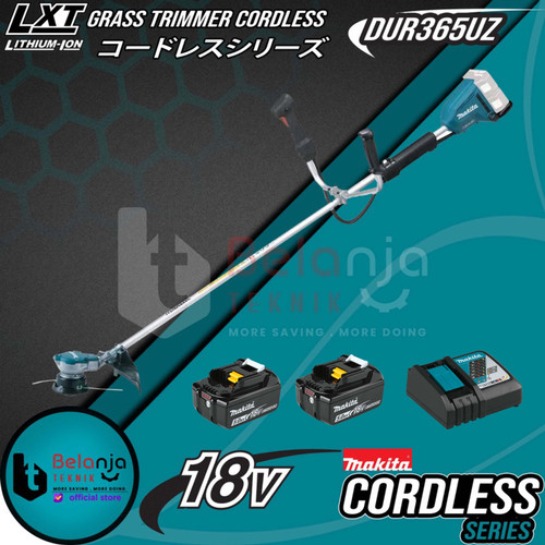 [EZM.3501529] Makita Mesin Potong Rumput 36V DUR365UZ Grass Trimmer Set Baterai 18V