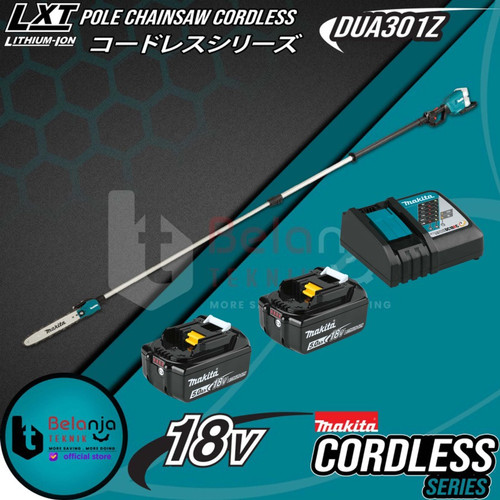[EZM.3501536] Makita Gergaji Potong Dahan 18V DUA301Z Pole Saw Cordless + Baterai