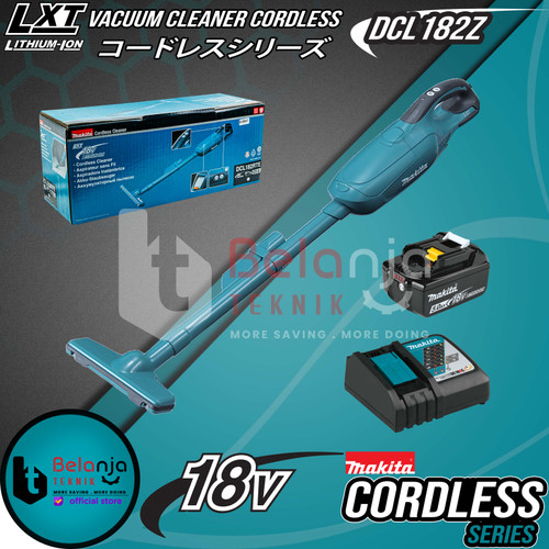 [EZM.3501537] Makita Vacuum Cleaner Stick DCL182Z Mesin Hisap Debu + Baterai 18V Set