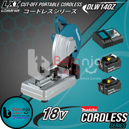 [EZM.3501546] Makita Mesin Potong Besi 36V DLW140Z Cut Off Cordless 18V + Baterai