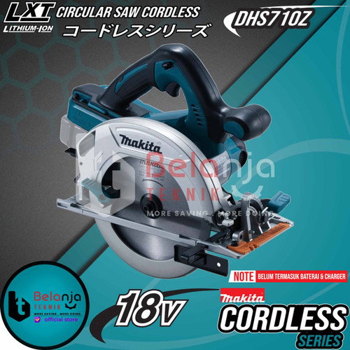 [EZM.3501548] Makita Mesin Circular Saw Cordless 36V DHS710Z Potong Kayu Baterai 18V