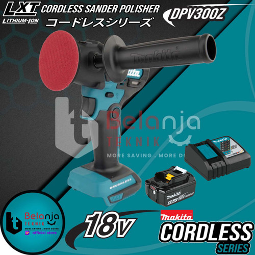 [EZM.3501558] Makita Cordless Sander Polisher DPV300Z Mesin Poles + Baterai 18V Set