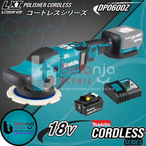 [EZM.3501559] Makita Mesin Amplas DPO600Z Random Polisher Cordless 18V + Baterai Set