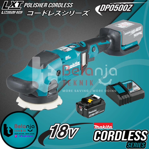 [EZM.3501561] Makita Mesin Amplas DPO500Z Random Polisher Cordless 18V + Baterai Set