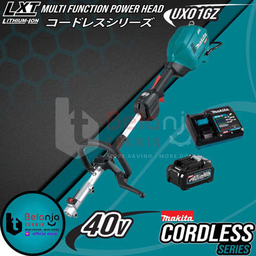 [EZM.3501565] Makita Multi Function Power Head UX01GZ Potong Rumput + Baterai 40V
