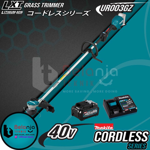 [EZM.3501569] Makita Mesin Potong Rumput UR003GZ Grass Trimmer + Baterai 40V Set