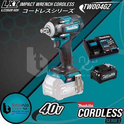 [EZM.3501606] Makita Mesin Impact Wrench Cordless TW004GZ 40V Pembuka Baut + Baterai