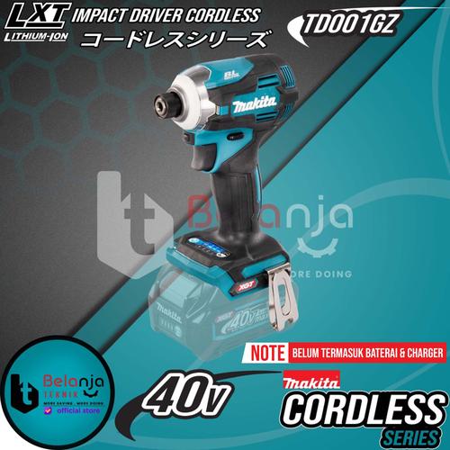 [EZM.3501608] Makita Mesin Bor Obeng Baterai TD001GZ Impact Driver Cordless 40V TD 1