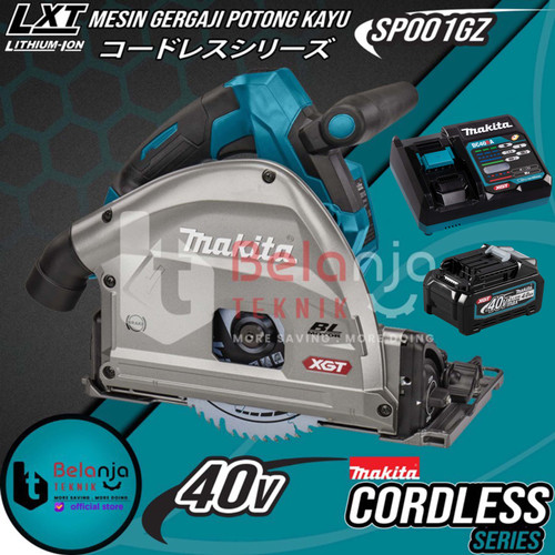 [EZM.3501609] Makita Plunge Cut Saw SP001GZ Mesin Gergaji Potong Kayu 40V + Baterai