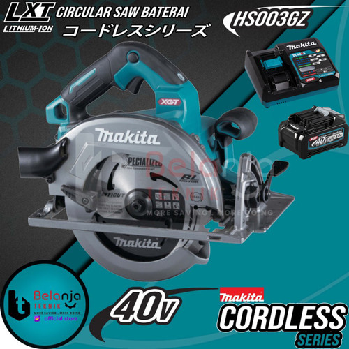[EZM.3501614] Makita Mesin Circular Saw HS003GZ Cordless Potong Kayu + Baterai 40V