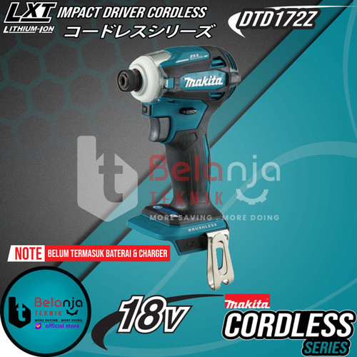[EZM.3506306] Makita Bor Obeng Baterai DTD 172 Z Cordless Impact Driver DTD172Z 18V