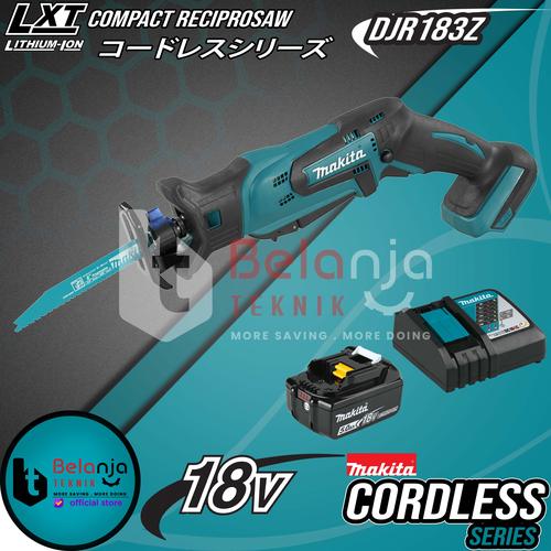 [EZM.3501629] Makita Mesin Compact Reciprosaw DJR183Z Cordless 18V + Baterai Set 5AH