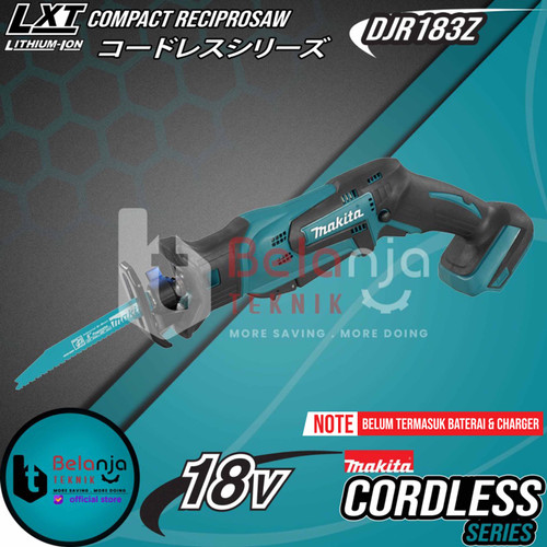 [EZM.3501630] Makita Mesin Compact Reciprosaw DJR183Z Cordless Gergaji Potong 18V