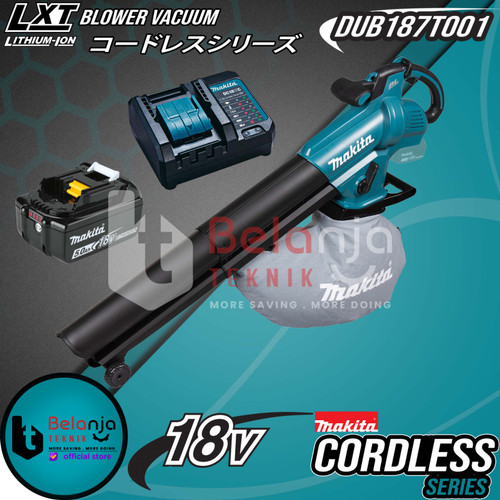 [EZM.3501640] Makita Mesin Blower Vacuum Tangan Cordless DUB187T001 18V Peniup Angin
