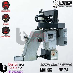 [EZM.3501644] Matrix Mesin Jahit Karung NP 7 Sewing Portable Bag Closer 90 W Listrik