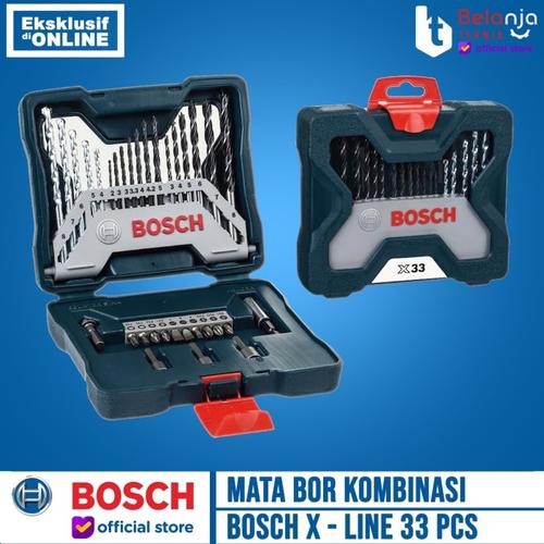 [EZM.3501651] Bosch Mata Bor Obeng Kombinasi X-line Set 33 Pcs Screwdriver Drill Bit