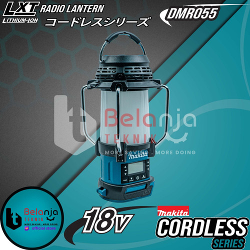 [EZM.3501654] Makita Lampu Penerangan Lentera DMR055 Cordless Radio With Lantern 18V