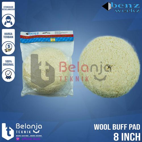 [EZM.3501683] Benz Wool Poles Wax Compound Mobil Velcro 8 Inch Wol Polisher 8"