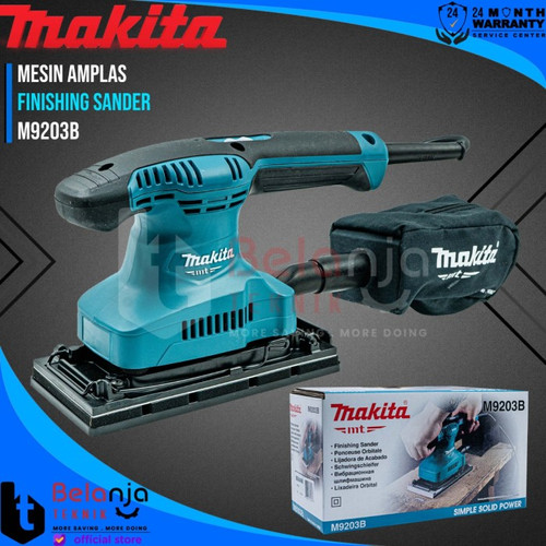Makita MT Mesin Amplas Maktec M9203B 190Watt Finishing Sander M 9203 B