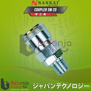 [EZM.3501708] Nankai Quick Coupler SM 20 Sambungan Selang Kompresor Cuk Kopler SM20