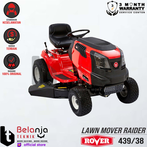 [EZM.3501720] Rover Mesin Potong Rumput Mobil 38 Inch Lawn Mover Raider 439 439/38