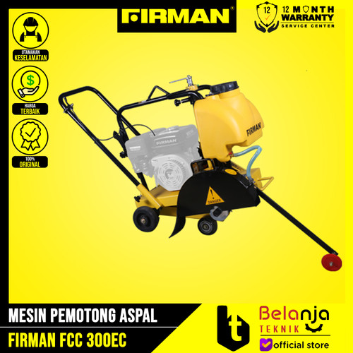 [EZM.3504043] FIRMAN Mesin Potong Aspal FCC 300 EC Concrete Cutter Body Only FCC300