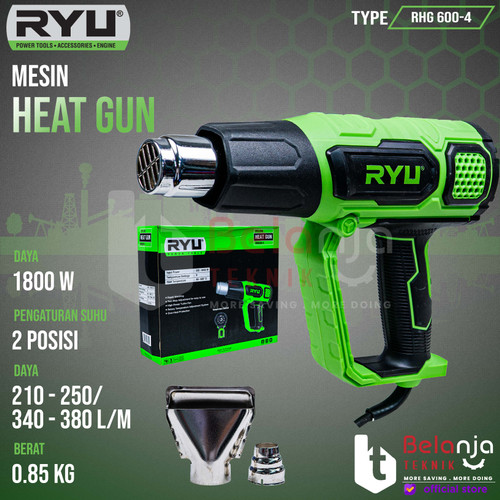 [EZM.3501795] RYU HEAT GUN HOT GUN RHG 600-4 MESIN PEMANAS RHG600-4 RHG 600 4 RHG600