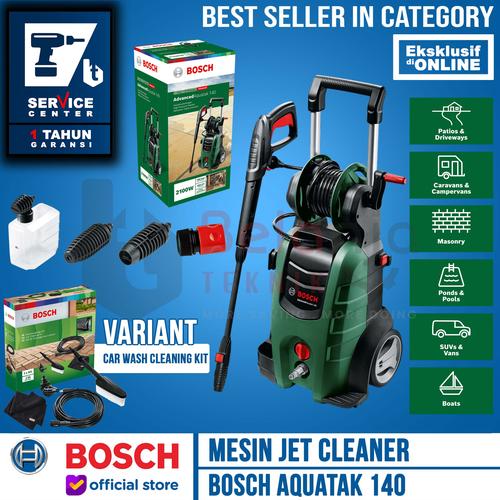 [EZM.3501814] Bosch Jet Cleaner Aquatak 140 Bar Mesin Cuci Aqt DIY Car Cleaning Kit