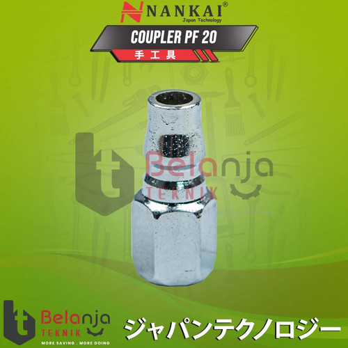 [EZM.3501825] Nankai Quick Coupler PF 20 Sambungan Selang Kompresor Cuk Kopler PF20