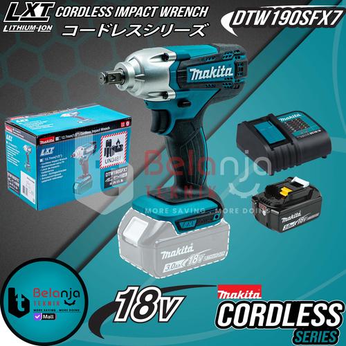 [EZM.3501880] Makita Mesin Pembuka Baut DTW190 SFX7 1/2" DTW Impact Wrench Cordless