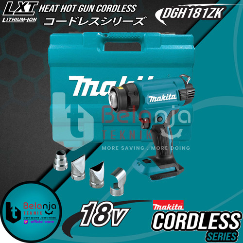 [EZM.3501881] Makita Mesin Blower Udara Panas Baterai DHG181ZK Heat Hot Gun Cordless