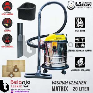[EZM.3501910] Matrix Vacum Cleaner Wet Dry VC 20.1 Mesin Sedot Debu Basah Kering 20L