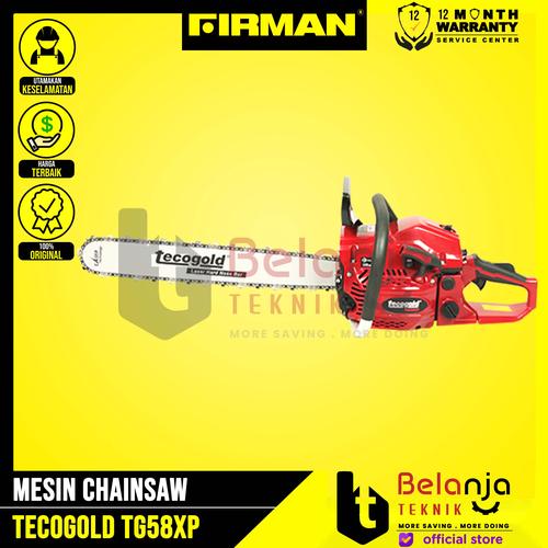 [EZM.3501968] Firman Tecogold Chainsaw TG58XP 22 Inch Mesin Potong Kayu Gergaji 22In