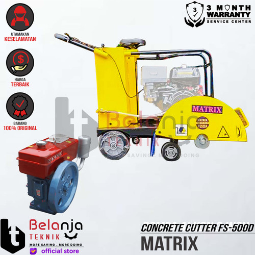 [EZM.3501972] Matrix Concrete Cutter FS-500D Mesin Potong Aspal Engine Firman SFE270