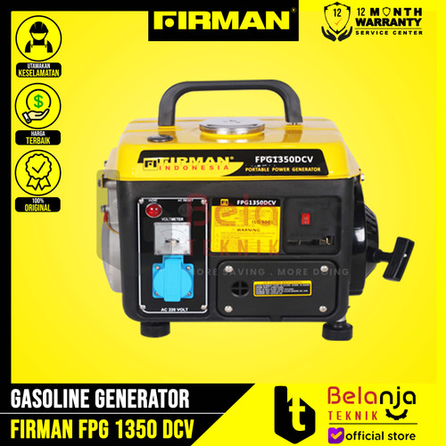 [EZM.3501981] Firman Gasoline Generaor 2 Tak FPG 1350 DCV 700 Watt Mesin Genset Mini