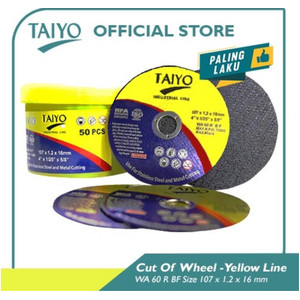 [EZM.3501986] Taiyo Batu Gerinda Potong Besi Stainless 4" Inch X 1.2mm Mata Potong