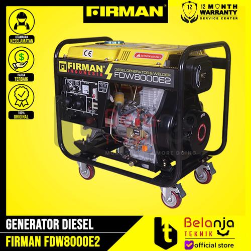 [EZM.3502016] Firman Generator Diesel FDW 8000 E2 4200 Watt Mesin Genset 1 Phase