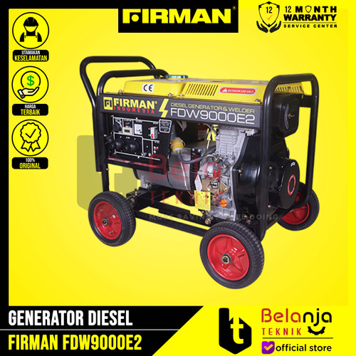 [EZM.3502017] Firman Generator Diesel FDW 9000 E2 5000 Watt Mesin Genset 1 Phase