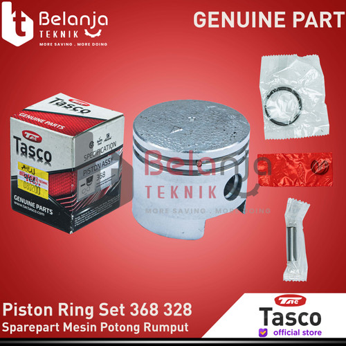 [EZM.3502052] Tasco Piston Ring Set Seher 368 328 Assy Piston Mesin Potong Rumput